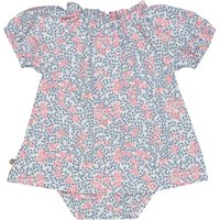 Müsli Bodykleid kurzarm Puffärmel Blumen