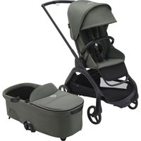 Bugaboo Dragonfly Kombikinderwagen Komplett-Set inkl. Babyschale Turtle Air i-Size, Isofix-Basis 360, Fußsack und Wickeltasche gruen