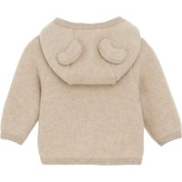 Huttelihut Wollfleece-Jacke Kapuze mit Ohren aus Merinowolle