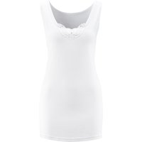 Damen Unterhemd mit Spitze, 4er Set, Größe: 3XL