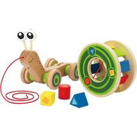 Hape Nachziehspielzeug Schnecke aus Holz