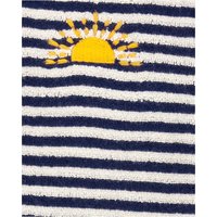 Carter's Frottee-Overall mit Fuß Ringel Sonne