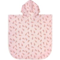 Lässig Wende-Badeponcho Dackel Eis rosa | mehrfarbig