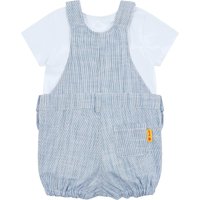 Steiff 2-tlg. Set T-Shirt und Latzhose Ringel