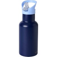 Studio Noos Edelstahl-Trinkflasche mit Strohhalm, 350ml