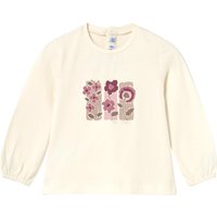 Mayoral 3-tlg. Set Shirt langarm, Plüschweste und Leggings Blumen
