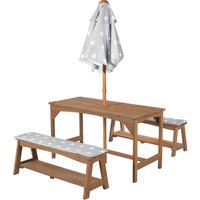Roba Kindersitzgruppe mit Sitzauflage und Schirm Little Stars Outdoor +