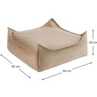 Wigiwama Sitzsack Outdoor quadratisch