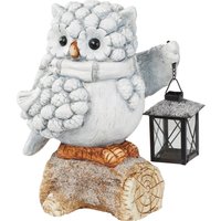 Dekofigur Laternen-Schnee-Eule "Gustav"