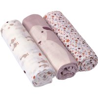 Lässig 3er-Pack Mullwindeln 80x80 cm Heavenly Soft Tiny Farmer