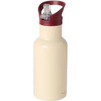 Studio Noos Edelstahl-Trinkflasche mit Strohhalm, 350ml