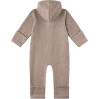 Sanetta Wollfleece-Overall mit Kapuze und Klappbündchen
