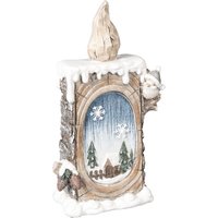 LED-Dekofigur „Winterkerze"