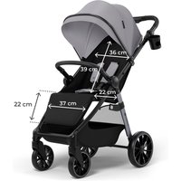 Kinderkraft Kinderwagen Sportwagen GRANDE 2 grau