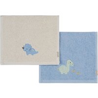 Sterntaler 2er-Pack Kinderhandtücher 50x30 cm blau | beige