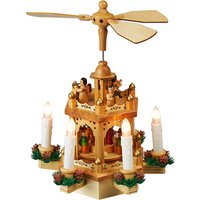LED-Holz-Pyramide