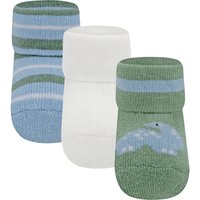 Ewers 3er-Pack Erstlingssocken Ringel Dino