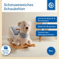 Bieco Plüsch Schaukeltier Bär Creme