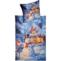 Bettwäsche „Schneemann Manne“, 2-teilig, 135x200 cm