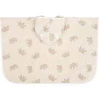 Steiff Frottee-Badeponcho Elefanten weiss