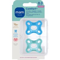Mam 2er-Pack Schnuller Comfort Silikon 0-3M