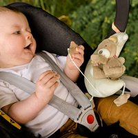 Fehn Spieluhr Teddy im Mond Rainbow 20 cm