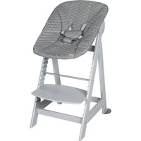 Roba Treppenhochstuhl, Set 2in1 Stone gesteppt Born Up 'Luxe'