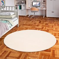 Pergamon Super Soft Kinder Hochflor Teppich Silky Kids Rund