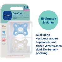 Mam 2er-Pack Schnuller Comfort Silikon 0-3M