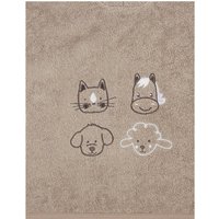 Sterntaler Bade-Poncho braun