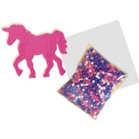 Ses Bügelperlen-Set Einhorn Glow in the Dark