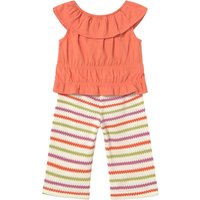 Mayoral 2-tlg. Set Top und Häkelhose Ringel