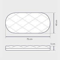 Julius Zöllner Matratze Dr. Lübbe Premium für Bollerwagen 75x40 cm