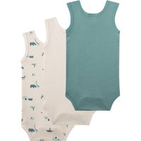 Sanetta 3er-Pack Bodys ohne Arm Safari