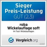 Roba Wickelauflage soft Jumbo twins grau