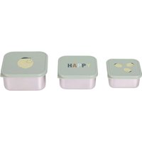 Lässig 3-tlg. Snackboxset aus Edelstahl