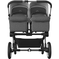 Bugaboo Donkey 5 Zwillings- und Kinderwagen Geschwisterwagen Bundle Twin grau