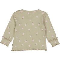 Müsli Shirt langarm Mitwachsbündchen Ananas Rippqualität