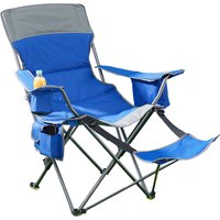 Camping-Stuhl mit Beinablage