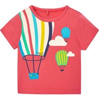 2-tlg. Set T-Shirt und Jeans-Shorts Heißluftballons