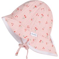 Sterntaler Musselin-Sonnenhut mit Nackenschutz Kirschen