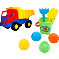 Solini Sandspielzeug-Set mit Kipper 8-tlg.