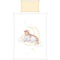 Baby Best Renforcé Wende-Bettwäsche Sleeping on the moon 40x60 / 100/135 cm