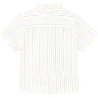 Mayoral Hemd kurzarm Stehkragen Leinenanteil Ringel