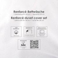 Baby Best Renforcé Wende-Bettwäsche 35x40 / 80x80 cm