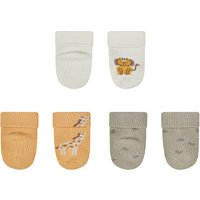 Sterntaler Safari 3er-Pack Erstlingssocken Löwe Giraffe
