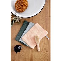 Lässig 3er-Pack Mullwaschlappen blau