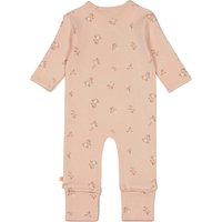 Feetje Schlafoverall mit Klappfuß Blumen Rippqualität