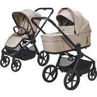Moon Diamond Kombikinderwagen Resea FOLD Trio-Set inkl. Babyschale Cosmo 2.0 beige