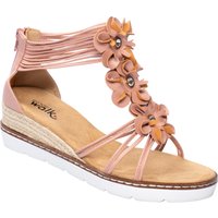 Knöchel-Sandalette "Blume", Größe: 40